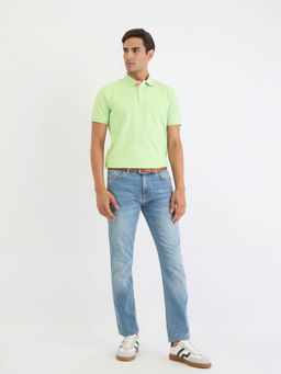 GANT - Men Green Solid Short Sleeves Polo T-Shirt