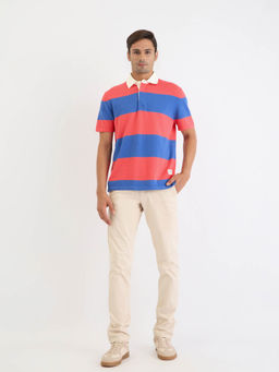 GANT - Men Multi Striped Short Sleeves Polo T-Shirt