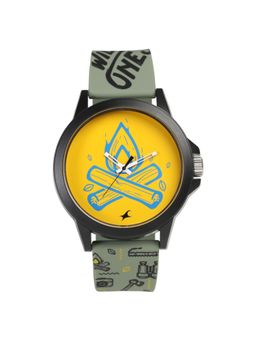 Fastrack - 38024PP39 Yellow Dial Analog Watch for Unisex