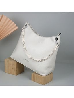 Metro - White Women's Chic Handbag with Detachable Strap (10)