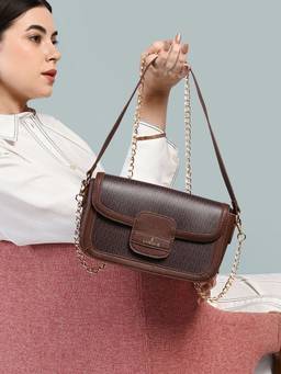 Lavie Luxe - Women's Mono Quad Sling with Detachable Chain (Choco) (M)