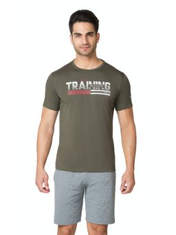 Van Heusen Innerwear - Performance Men Swift Dry & Crew Neck T-Shirt - Army