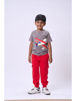 Kauma - Red Knit Joggers