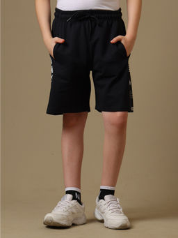 Kidsville - Official Dragon Ball Z Goku Graphic Boys Black Cotton Shorts