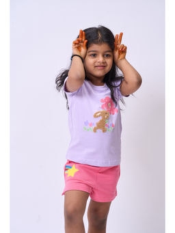 Kauma - Pink Embroidered Shorts
