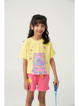 Kauma - Yellow Graphic T-shirt