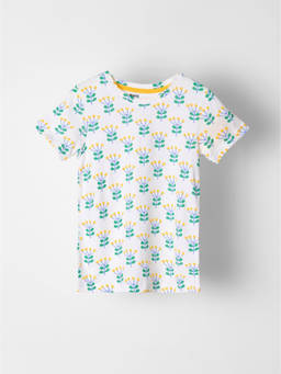 Kauma - White Floral Printed T-shirt
