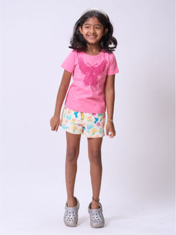Kauma - Pink Applique T-shirt
