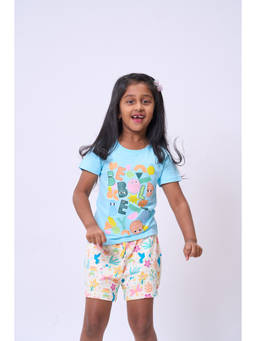 Kauma - Blue Applique T-shirt