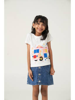 Kauma - White Applique T-shirt