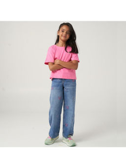 Kauma - Pink Embroidered T-shirt