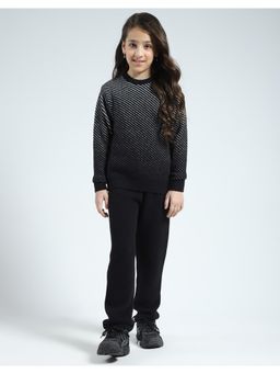 Monte Carlo - Girls Self Design Round Neck Co-Ord (Set of 2)