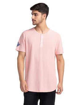 Being Human - Men Short Sleeve T-Shirt Pink