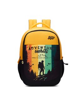 Skybags - Unisex Klan Adventure Yellow Graphic Printed Backpack (9-10 Years)