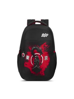 Skybags - Unisex Kenshi Black-Red Dragon Warrior Graphic Printed Backpack (13-14 Years)
