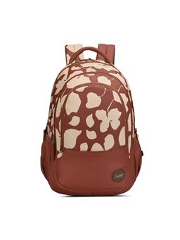 Skybags - Girls Stella Brown Floral Printed Casual Backpack (13-14 Years)