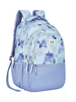 Genie - Girls Blue Printed Serena School Backpack with Rain Cover (7-10 Years)