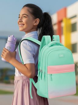Genie - Girls Green Twinkle Dusk School Backpack (5-8 Years)