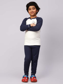 Bubble Berry - Graphic Blue T-Shirt With Pants For Boys (Set of 2)