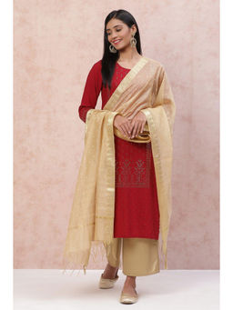 Rangriti - Gold Art Silk Dupatta