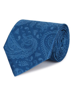 Tossido - Blue Printed Microfiber Necktie