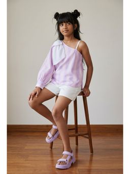 Tales & Stories - Girls Purple Cotton Top