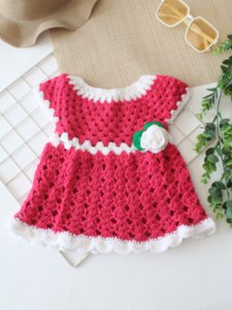 Woonie - Girls Pink Acrylic Dress