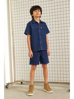 Tales & Stories - Boys Blue Denim Shirt with Short
