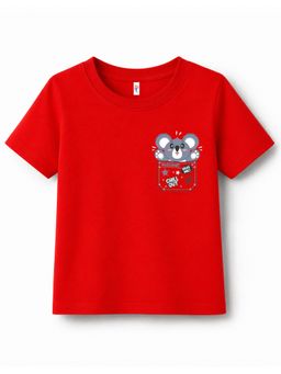 KAVEE - Unisex Red Cotton T-Shirt