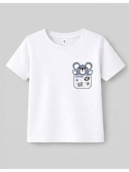 KAVEE - Unisex White Cotton T-Shirt
