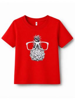 KAVEE - Unisex Red Cotton T-Shirt