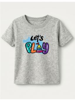 KAVEE - Unisex Grey Cotton T-Shirt