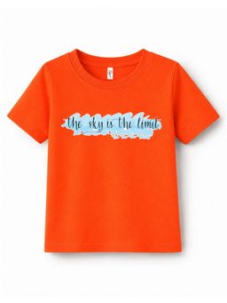 KAVEE - Unisex Orange Cotton T-Shirt