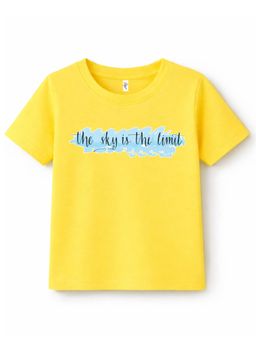 KAVEE - Unisex Yellow Cotton T-Shirt