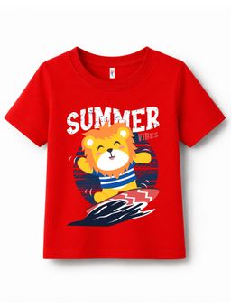 KAVEE - Unisex Red Cotton T-Shirt