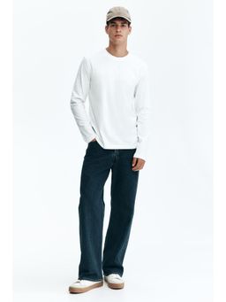 H&M - Men White Regular Fit Jersey Top
