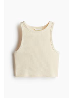 H&M - Women Yellow Cropped Vest Top
