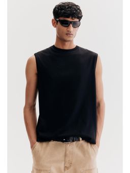 H&M - Men Black Coolmax Regular Fit Vest Top