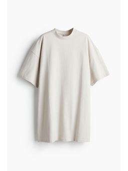 H&M - Women Beige Oversized T-Shirt Dress