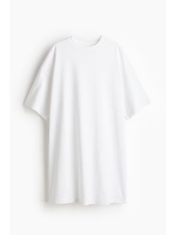 H&M - Women White Oversized T-Shirt Dress