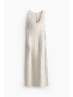 H&M - Women White Rib-Knit Dress