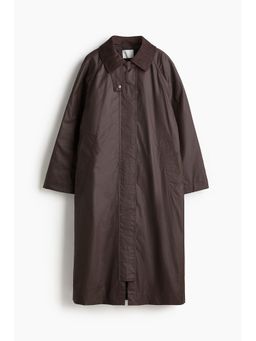 H&M - Women Brown Waxed Coat