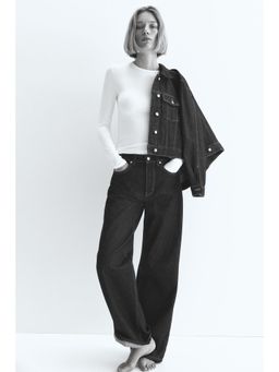 H&M - Women White Long-Sleeved Microfibre Top