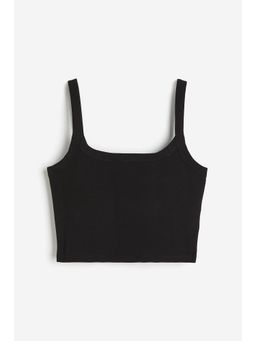 H&M - Women Black Cropped Strappy Top