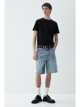 H&M - Men Black Slim Fit Cotton T-Shirt