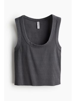H&M - Women Grey Short Vest Top