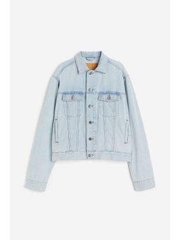 H&M - Women Blue Feather Soft Denim Jacket
