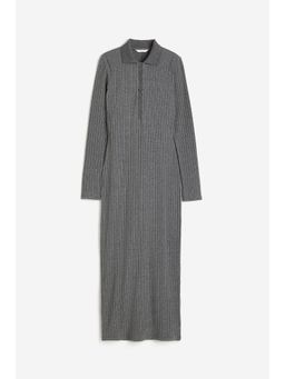 H&M - Women Grey Colla Jersey Dress