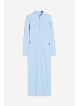 H&M - Women Blue Colla Jersey Dress