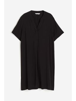 H&M - Women Black Viscose Tunic Dress